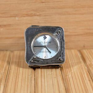 SILPADA DESIGNS Sterling Silver Women's Square Watch, Made in Israel